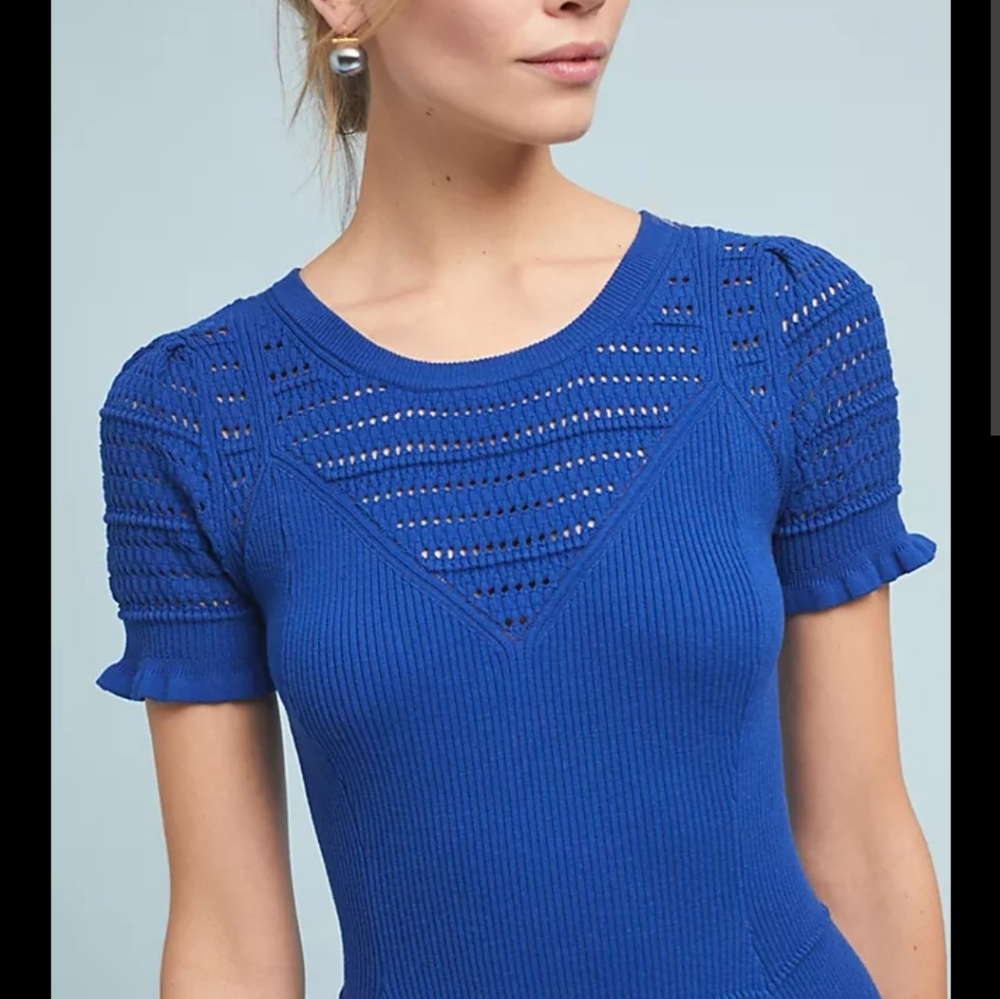 Maeve Anthropologie Promenade Crochet Dress Size Small